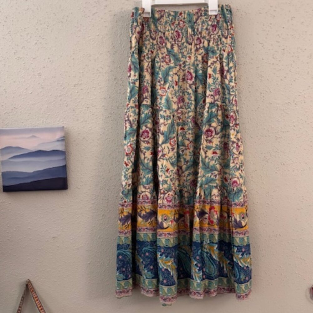 Falda Maxi Boho Floral de Verano (Boho Floral Summer Maxi Skirt)
